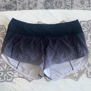 Lulu lemon ombré speed shorts